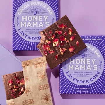 Lavender Rose Cocoa Truffle Bar - Gluten Free Treats
