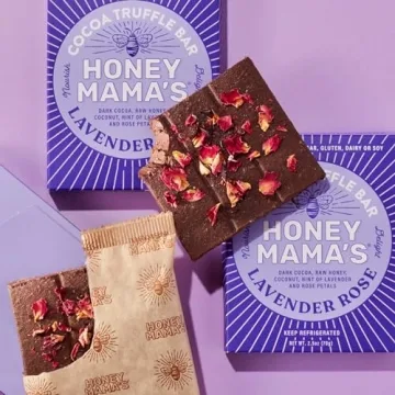 Lavender Rose Cocoa Truffle Bar - Gluten Free Treats
