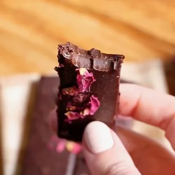 Lavender Rose Cocoa Truffle Bar - Gluten Free Treats
