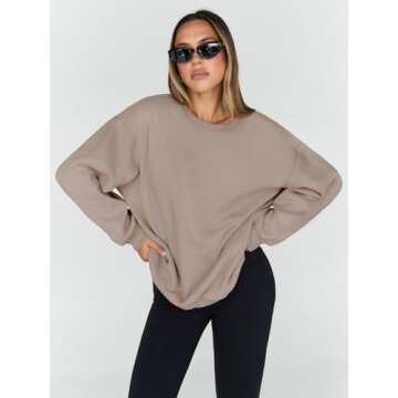 Trendy Queen Oversized Hoodies for Women - Cozy Fall Winter Sweatshirts