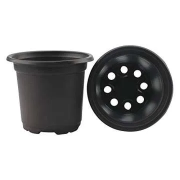 KINGLAKE 100 Pcs 4" Plastic Plants Pots for Seed Starting