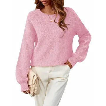 MEROKEETY Women's Cozy Oversized Pullover Sweater