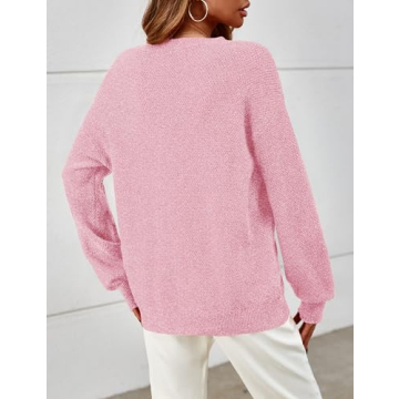MEROKEETY Women's Cozy Oversized Pullover Sweater