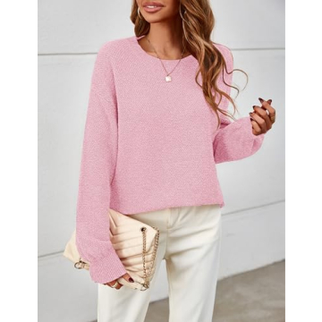 MEROKEETY Women's Cozy Oversized Pullover Sweater