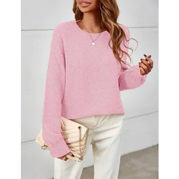 MEROKEETY Women's Cozy Oversized Pullover Sweater