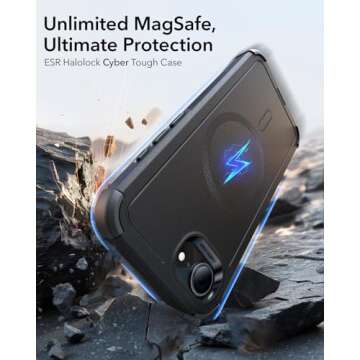 ESR for iPhone 16e Case, 23 ft Military-Grade Drop Protection, Heavy Duty Magnetic Phone Case, Compa...