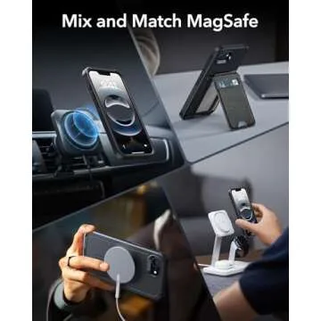 ESR for iPhone 16e Case, 23 ft Military-Grade Drop Protection, Heavy Duty Magnetic Phone Case, Compatible with MagSafe Accessories, Cyber Series, Black