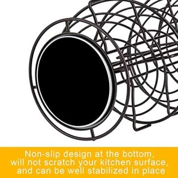 Toplife Spiral Design Metal Egg Skelter for Modern Kitchens