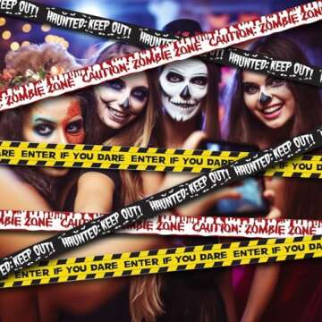 Halloween Fright Tape Bundle - Scary Decoration Tape