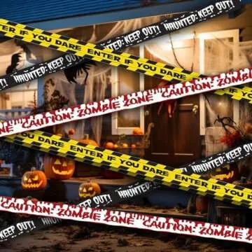 Halloween Fright Tape Bundle - Scary Decoration Tape