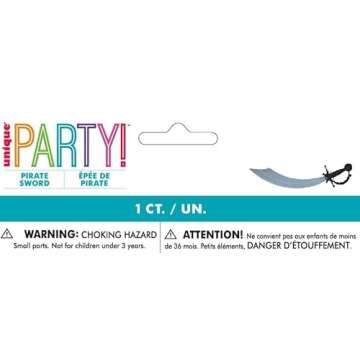 Multicolor Pirate Plastic Sword - Perfect Adventure Toy for Kids