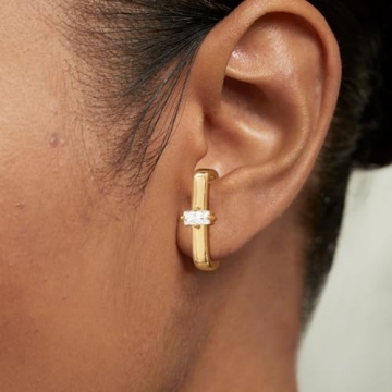 Risamil Gold Stud Earrings for Women Stylish Lightweight Jewelry