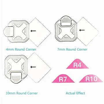 ANNIKEEY 3 in 1 Paper Corner Cutter/ Rounder, Punches for Crafts, DIY Hole Puncher, Photo Card Making and Scrapbooking (Green)