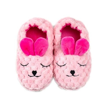 Csfry Toddler Girls' Bunny House Slippers - Warm Cartoon Shoes