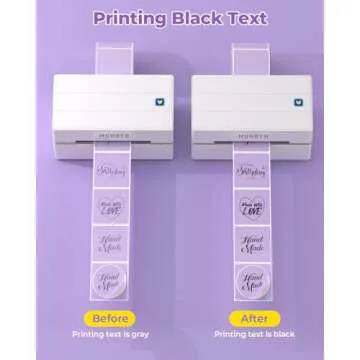 MUNBYN 2 Inch Purple Circle Thermal Labels for Printing