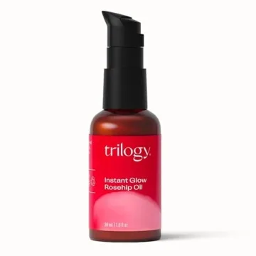 Trilogy Instant Glow Rosehip Oil (30ml) - With Mica and Squalane - Supports Collagen Production, Hydrates and Repairs Improving Skin Texture, Provides Instant Illumination