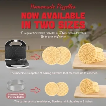 Sugar Whisk Mini Pizzelle Maker for Delicious Desserts