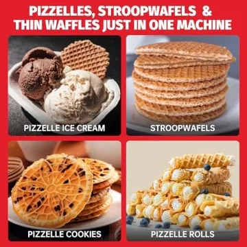 Sugar Whisk Mini Pizzelle Maker for Delicious Desserts