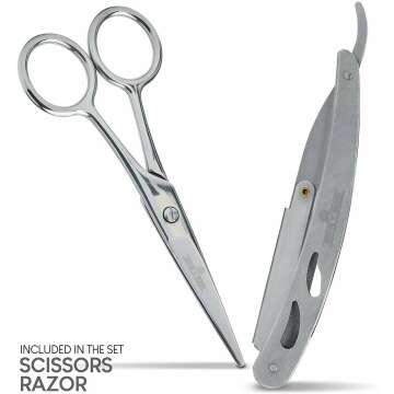 Beard Grooming Kit: Growth, Wash, & Straightener Set