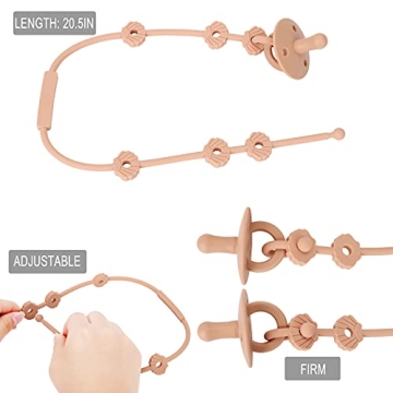 Socub Silicone Baby Pacifier & Toy Safety Straps - BPA Free