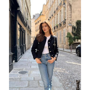 Chic Tweed Blazer for Women | Versatile Fall Fashion