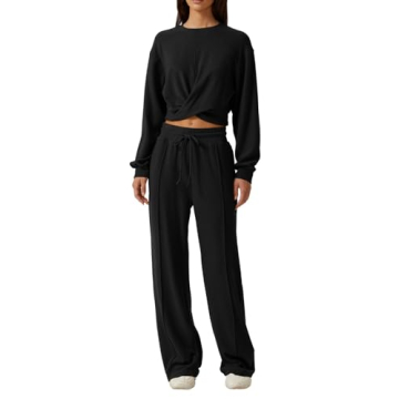 Elevate Your Casual Wear with QINSEN Twist Front Lounge Set