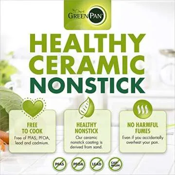 GreenPan Paris Pro Hard Anodized Healthy Ceramic Nonstick, 8" Frying Pan Skillet, PFAS-Free, Dishwasher Safe, Grey