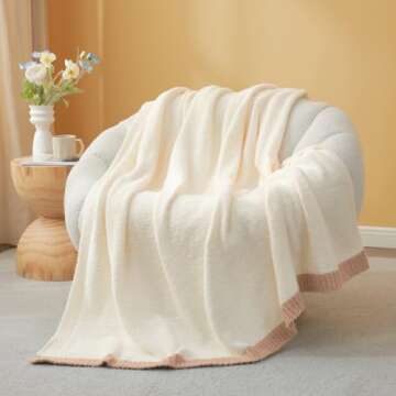 Snuggle Sac Ultra Soft Reversible Throw Blanket - Perfect Gift