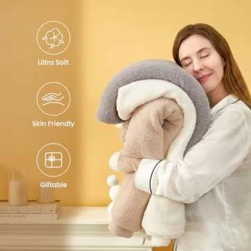 Snuggle Sac Ultra Soft Reversible Throw Blanket - Perfect Gift