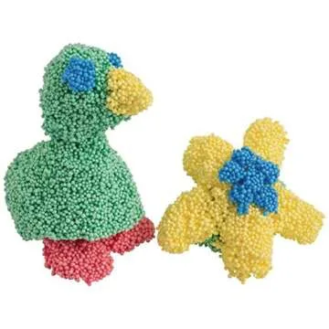 MiKoom Floam 6 PCS Foam Clay Fun Foam for Toddlers Update Bright Colors Giant Foam Beads Play Kit for Kids, Classroom Educational Activity Toys Arts Crafts for Boys Girls