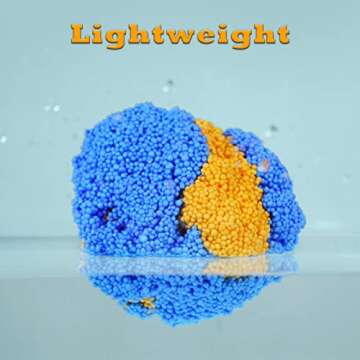 MiKoom Floam 6 PCS Foam Clay Fun Foam for Toddlers Update Bright Colors Giant Foam Beads Play Kit for Kids, Classroom Educational Activity Toys Arts Crafts for Boys Girls