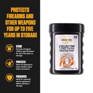 Break Free Collector Gun Cleaner Wipes, Long Term Protectant, Cloth Wipes, 20 Wipes