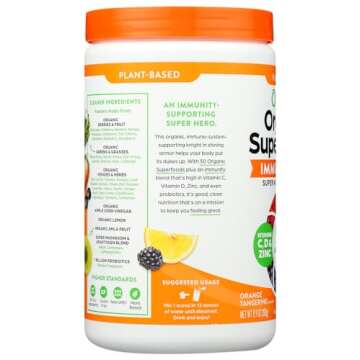 Orgain Organic Immunity Up! Powder, Orange Tangerine