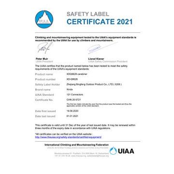 XINDA Heavy Duty Screwgate Locking Carabiner Set - 5 Pcs for Outdoor Enthusiasts