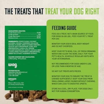 Wag Dental Dog Treats for Dogs - Clean Teeth & Fresh Breath