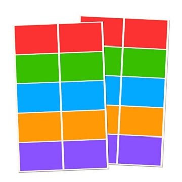 Vibrant Self-Adhesive Labels for Easy Moving Organization