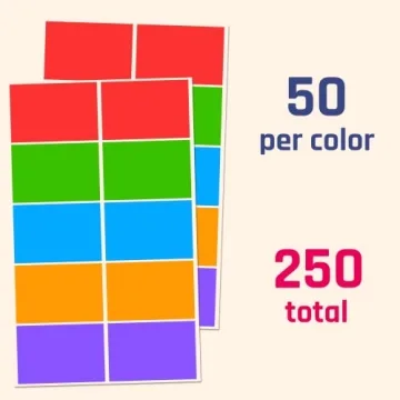 Vibrant Self-Adhesive Labels for Easy Moving Organization