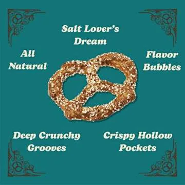 Unique Snacks Extra Salt Splits Pretzels, Original Split-Open Pretzels, Delicious Homestyle Baked Snack Bag, OU Kosher, and Non-GMO Food, No Artificial Flavor, 11 Oz. Bag, Pack of 12