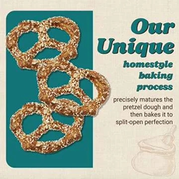 Unique Snacks Extra Salt Splits Pretzels, Original Split-Open Pretzels, Delicious Homestyle Baked Snack Bag, OU Kosher, and Non-GMO Food, No Artificial Flavor, 11 Oz. Bag, Pack of 12