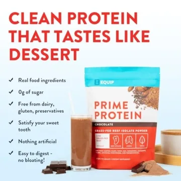 Equip Foods Prime Protein Powder Clean Beef Protein Supplement