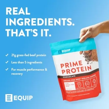 Equip Foods Prime Protein Powder Clean Beef Protein Supplement