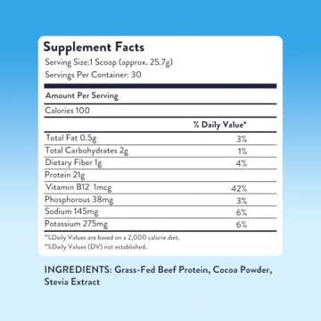 Equip Foods Prime Protein Powder Clean Beef Protein Supplement