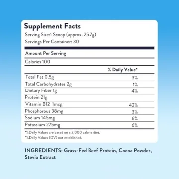 Equip Foods Prime Protein Powder Clean Beef Protein Supplement