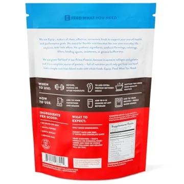 Equip Foods Prime Protein Powder Clean Beef Protein Supplement