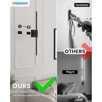 VOLISUN Rechargeable Wall Sconce Set - Modern LED Lighting