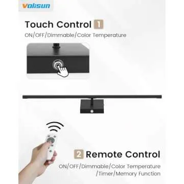 VOLISUN Rechargeable Wall Sconce Set - Modern LED Lighting