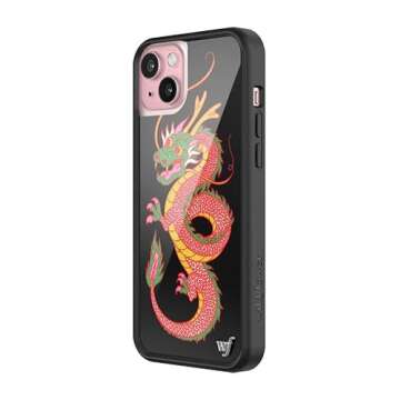 Wildflower Cases - Year of The Dragon Case, Compatible with Apple iPhone 15 Plus | Green, Chinese Ne...