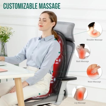 Snailax Vibration Back Massager with Heat for Ultimate Relaxation
