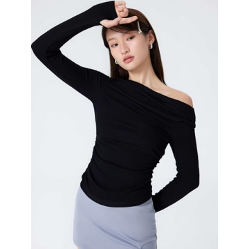 CIDER Asymmetrical Off-Shoulder Top for Women