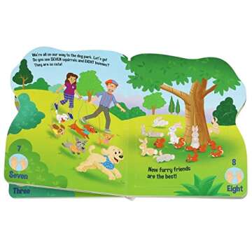 Blippi One Happy Dog Shaped Board Book for Kids